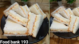 Club sandwich recipe | egg sandwich | mayonise sandwich recipe | creamy sandwich | food bank 193