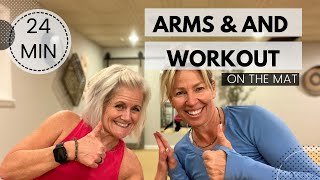 24 minute Arms and Abs Workout on the mat