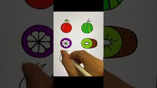 Drawing fruit from circle