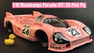 1:18 Minichamps Porsche 917/30 Pink Pig Unboxing and Review!