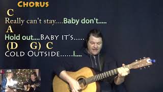 Baby, It's Cold Outside (Christmas) Guitar Cover in C with Chords/Lyrics