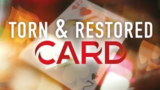 very convincing Torn And Restored IMPROMPTU card trick tutorial