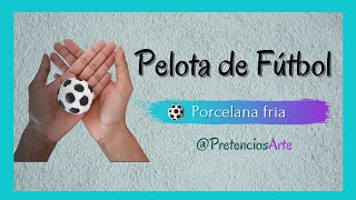 Pelota de Fútbol en porcelana fría