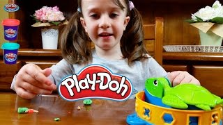 Play Doh Twist 'n Squish Turtle Review Toy unboxing Żółw do wyciskania