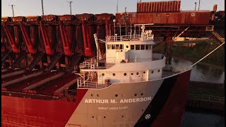 TRRS 541: Arthur M Anderson Loading Iron Ore Fines @ LS&I