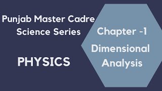 Class 2 Chapter 1 Dimensional Analysis Numericals #master cadre science syllabus