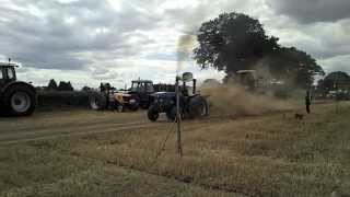 Tractor pulling at the Starting Handle Club summer show, Marsham.