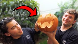 RETO DE LA CALABAZA DE HALLOWEEN CON NOTEPIQUESTV