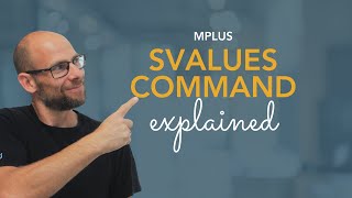 Mplus SVALUES Command Explained