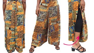 DIY: Cut And Sew Your Own Wrap Pants/Palazzo (Step-by-Step Tutorial)