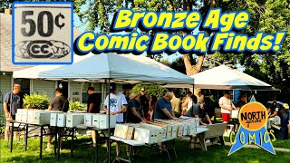 They Brought Out Boxes of Bronze Age Comics for Fifty Cents Each! - COMIC BOOK GARAGE SALE HAUL