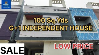 100 Sq. Yds లో G+1 INDEPENDENT HOUSE-SALE//BEST 👍 PRICE/CONTACT- 9247192290/8106465780