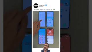 Dynamic Island Android vs IOS #apple #ios #android #tecnologia  #comprasparaguai  #iphone