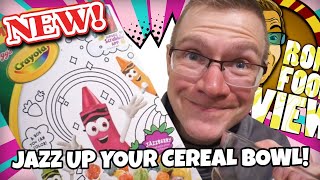 NEW!! CRAYOLA JAZZBERY CEREAL!! TASTE AND REVIEW!!