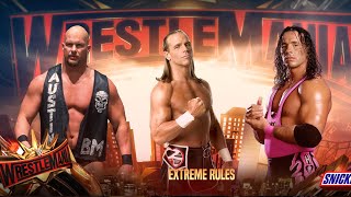 WWE 2K24 Shawn Micheals vs Stone cold vs Bret The hitman Hart