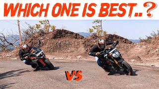 CORNERING ON HILLS 😲😲 DUKE 250 VS KTM RC200 #KTM #KTMRC200 #DUKEBS6EXHAUSTMODIFICATION #KTMRACE