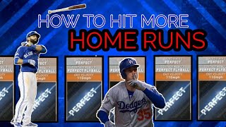 HOW TO HIT MORE HOME RUNS! MLB THE SHOW 20 DIAMOND DYNASTY HITTING TIPS