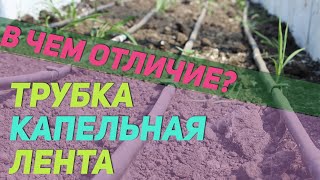 Капельная лента и трубка / Для чего нужны и в чем отличия?