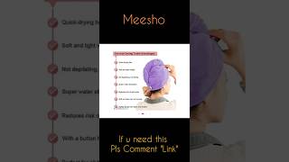 #usefulproduct #hairdrytowel #meesho #meeshohaul #shorts #shortvideo PRODUCT UNDER 200