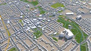 Brampton city Ontario Canada 3d model 40km