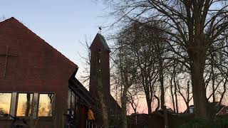 Cäciliengroden(Friesland), evangelische Christuskirche, Vollgeläut.