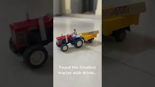 Smallest tractor with load carrier and the driver…