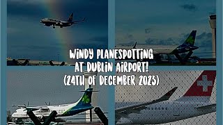 Part 1 | Windy Planespotting At Dublin Airport! (Incl. Upclose With SWISS A220)