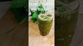 Garmi Me Thanda Thanda Mint Refreshner | #summerdrink #refreshingdrink #shorts #youtubeshorts