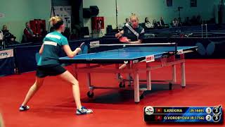 4.КРЕКИНА - ВОРОБЬЁВА RUSSIAN Championship table tennis настольный теннис