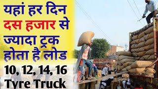 10000 से ज्यादा ट्रक हर दिन लोड होता है । Traila Truck। 10 Tyre । 12 Tyre । 14 Tyre । FCI