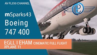 X-plane11 Cinematic Full Flight in 10 minutes