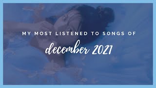 my most listened to songs in december 2021