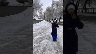 Snow day in Almaty #snow #cool #cold #weather