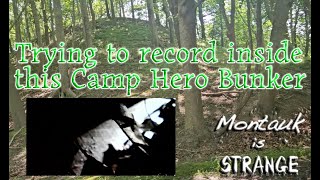 Trying to record inside Battery 112 at Camp Hero Montauk, no one has been inside #explore #camphero