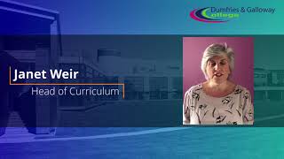 Student Induction 2020/1 - Head of Curriculum - Janet Weir