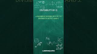 Divisibility by 15 #mathematics #arithmetic #numbersystem #shorts #ytshorts