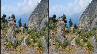 3D 4K Wanderung Sougia zum Kap Tripiti / Südküste Kreta - 3840x2160 hsbs