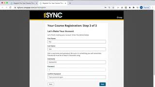 NGLSync NEW Student Self Registration