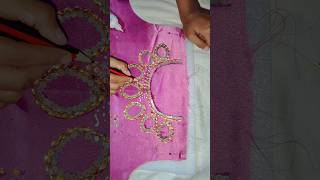 Hand embroidery work neck /trendy pakistani neck design #new #reels #shorts #shortsfeed #shortvideo