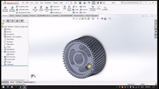 Design of Helical Gear in SolidWorks || SolidWorks 2016 || @CADCAECFD