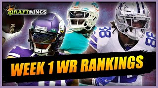 Wide Receiver Rankings for WEEK 1 of 2022 Fantasy Football