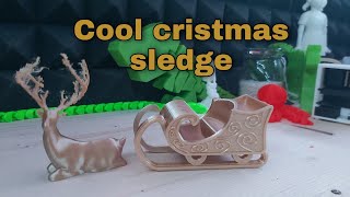 Cool 3d printed christmas sledge!! | Day 1 of printing everday till christmas