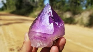 I Found a HUGE Amethyst Crystal Digging at the Jackson's Crossroads Mine | Hunting Gems & Minerals