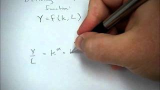 How to derive a per capita production function from a general production function