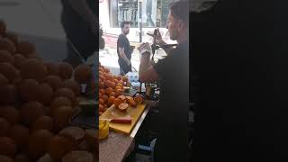 Freshly Squeezed Orange Juice on the Streets of Istanbul