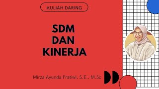 SDM dan Kinerja (Introduction)