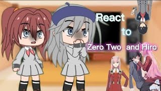 Darling in the Franxx react to Zero Two and Hiro // part 1/2🐧🐧