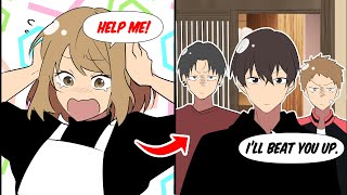 【Manga dub】I helped my cute junior at the school from the delinquents【RomCom】