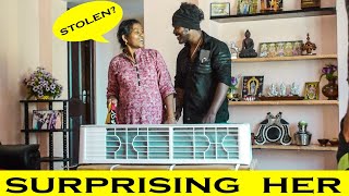 😍Surprising my Mom With An (AC) | தமிழ் |She Tought I Stole It | Emotional😭