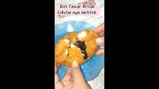 IDE CEMILAN UNIK DARI ROTI TAWAR | ROTI TAWAR KRISPI ISI COKLAT | RESEP CEMILAN 2022 #shorts